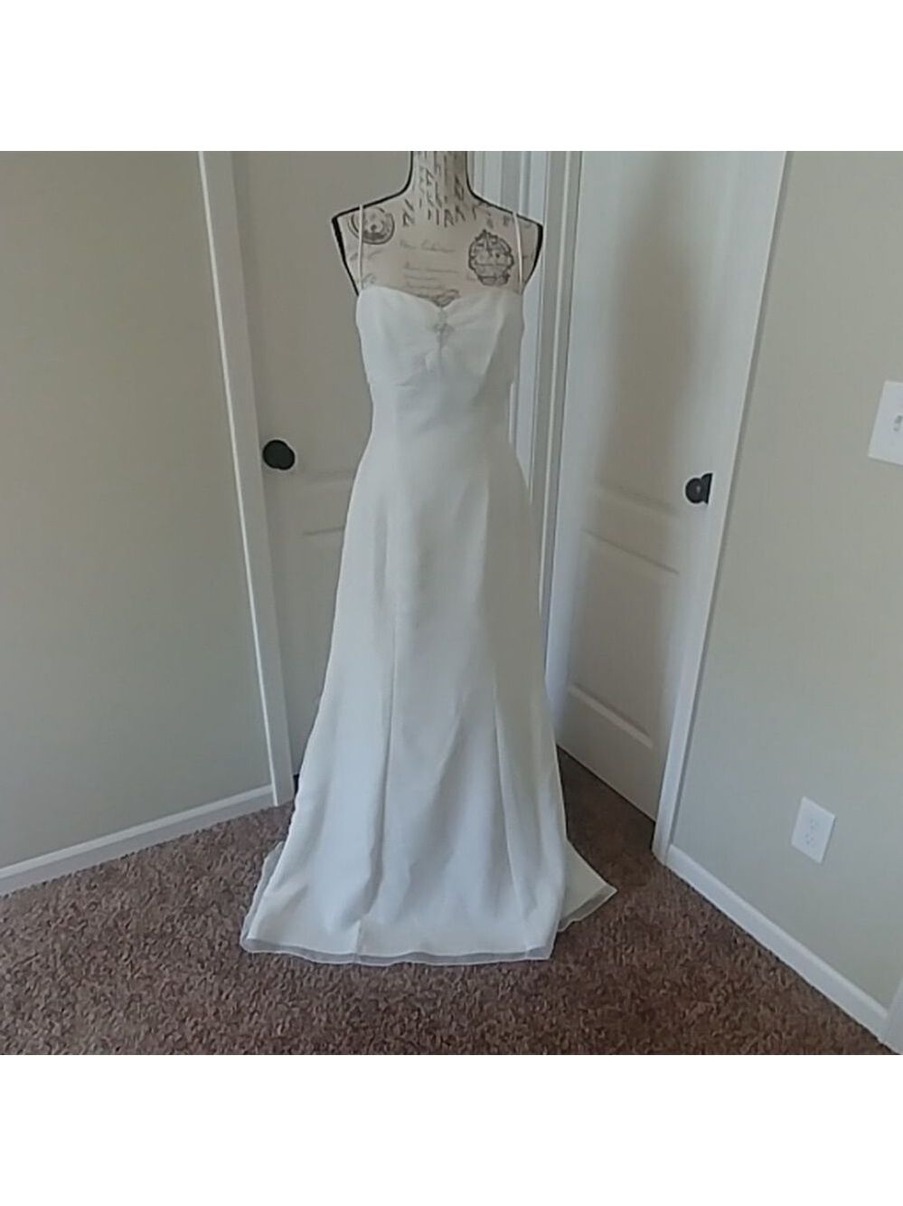 NWT Eden Bridals Classic Ivory Simple Sweetheart Destination Wedding dress 10